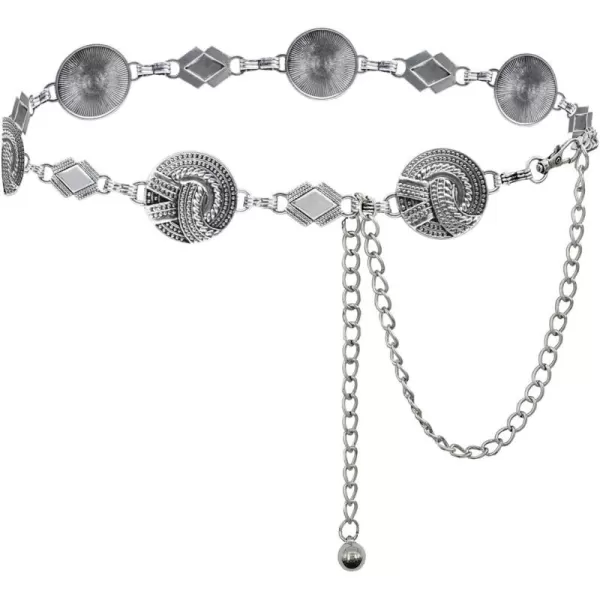 TOPACC Metal Link Chain Belt for Women Waist Chains Chunky Thick Chain Belt for Dresses JeansBelt Fashion11