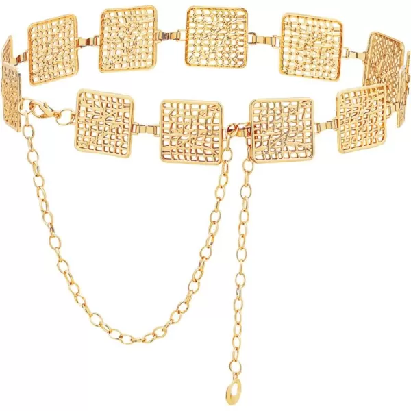 TOPACC Metal Link Chain Belt for Women Waist Chains Chunky Thick Chain Belt for Dresses JeansBelt Fashion25