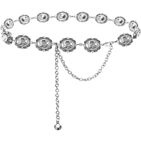 TOPACC Metal Link Chain Belt for Women Waist Chains Chunky Thick Chain Belt for Dresses JeansBelt Fashion41