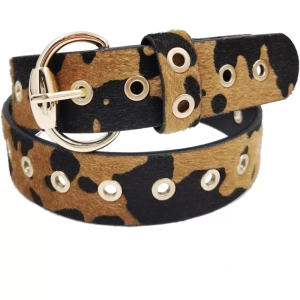 TOPACC Western Belts for Womens Mens Cowgirl Cowboy Country Belts with Buckles for Jeans Pants RodeoObrown
