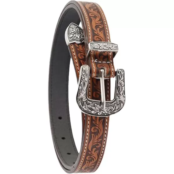 TOPACC Western Fashion Cowgirl Cowboy belts for Women Mens Jeans Pants DressesBrown148