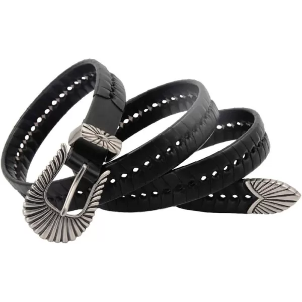 TOPACC Western Fashion Cowgirl Cowboy belts for Women Mens Jeans Pants DressesStyle03