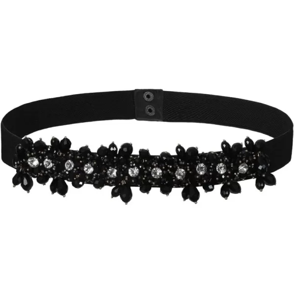 TOPACC Womens Fashion Elastic Belt for Dress Stretchy Wide Waist Cinch BeltBlack34