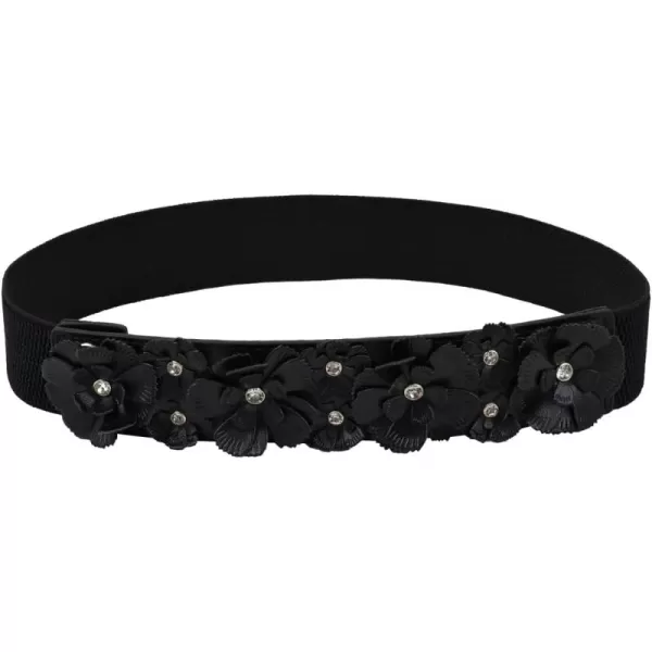TOPACC Womens Fashion Elastic Belt for Dress Stretchy Wide Waist Cinch BeltBlack51