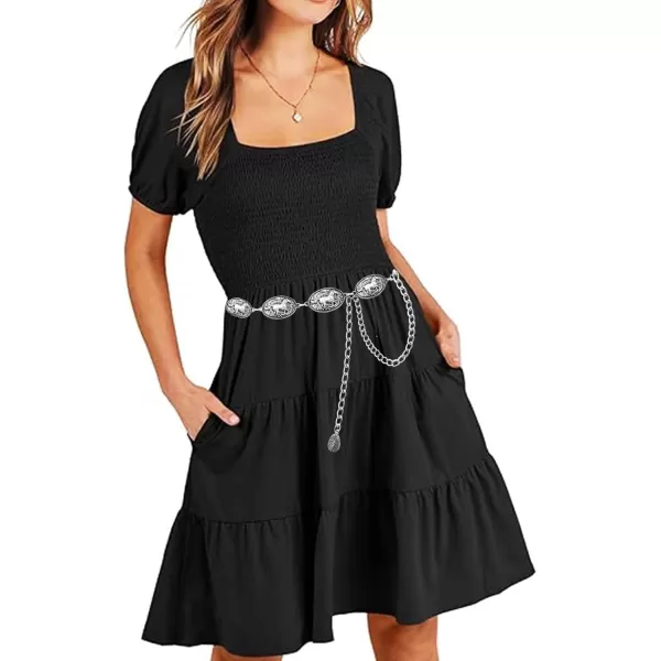 TOPACC Western Belts for Woman Concho Belt Boho Metal Cowgirl Chain Belt for Dresses Jeans Country Concert OutfitCsilver