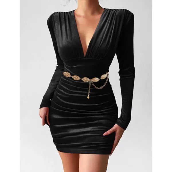 TOPACC Western Metal Concho Belt for Women Cowgirl Chain Belts for Dresses Jeans Country Concert OutfitBronze64