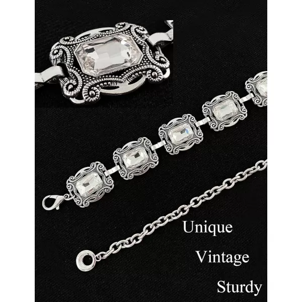 TOPACC Western Metal Concho Belt for Women Cowgirl Chain Belts for Dresses Jeans Country Concert OutfitSilver32