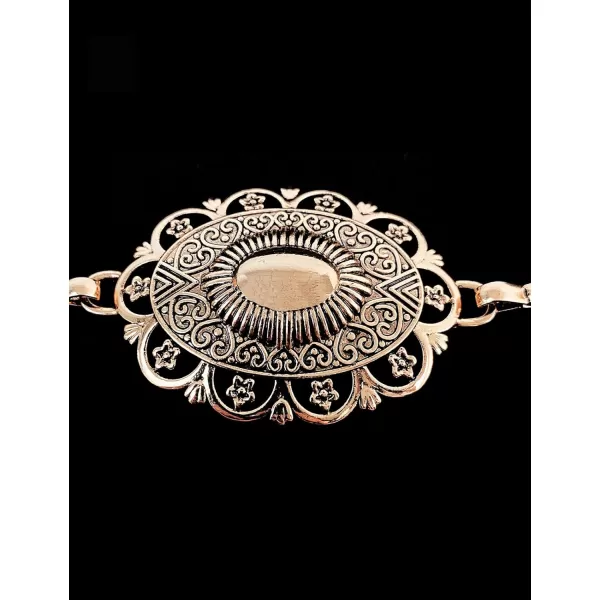 imageTOPACC Western Metal Concho Belt for Women Cowgirl Chain Belts for Dresses Jeans Country Concert OutfitBronze179