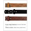 imageTOPACC 2 Pack Western Belts for Men Women Without Buckle Cowgirl Cowboy Belt Strap 15quotB Blackdark Brown