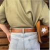 imageTOPACC 2 Pack Western Belts for Men Women Without Buckle Cowgirl Cowboy Belt Strap 15quotC Blackbrown