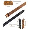 imageTOPACC 2 Pack Western Belts for Men Women Without Buckle Cowgirl Cowboy Belt Strap 15quotF Blackbrown