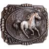 imageTOPACC Deer Belt Buckle Western Cowboy Belt Buckle 15 in Novelty Belt Buckle for Men Women CowgirlSilver