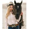 imageTOPACC Genuine Leather Western Belts for Womens Mens Cowboy Cowgirl Belts For Jeans Pants Rodeo OutfitGenuine Leather01