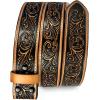 imageTOPACC Genuine Leather Western Belts for Womens Mens Cowboy Cowgirl Belts For Jeans Pants Rodeo OutfitGenuine Leather06