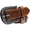 imageTOPACC Genuine Leather Western Belts for Womens Mens Cowboy Cowgirl Belts For Jeans Pants Rodeo OutfitGenuine Leather13
