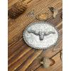 imageTOPACC Western Belt Buckle for Men Women Cowboy Cowgirl Rodeo Longhorn Buckle 15 Inches Novelty Belt BuckleSilver