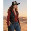 imageTOPACC Western Trucker Hat for Men Women Vintage Cowboy Country Hats Cute Baseball Cap for Western OutfitA Beige