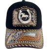 imageTOPACC Western Trucker Hat for Men Women Vintage Cowboy Country Hats Cute Baseball Cap for Western OutfitA Black
