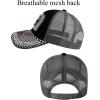 imageTOPACC Western Trucker Hat for Men Women Vintage Cowboy Country Hats Cute Baseball Cap for Western OutfitA Grey