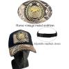 imageTOPACC Western Trucker Hat for Men Women Vintage Cowboy Country Hats Cute Baseball Cap for Western OutfitB Black