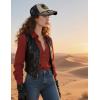 imageTOPACC Western Trucker Hat for Men Women Vintage Cowboy Country Hats Cute Baseball Cap for Western OutfitD Beige