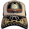 imageTOPACC Western Trucker Hat for Men Women Vintage Cowboy Country Hats Cute Baseball Cap for Western OutfitD Beige