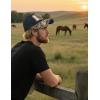 imageTOPACC Western Trucker Hat for Men Women Vintage Cowboy Country Hats Cute Baseball Cap for Western OutfitD Black