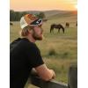 imageTOPACC Western Trucker Hat for Men Women Vintage Cowboy Country Hats Cute Baseball Cap for Western OutfitD Brown