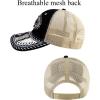 imageTOPACC Western Trucker Hat for Men Women Vintage Cowboy Country Hats Cute Baseball Cap for Western OutfitE Black