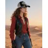 imageTOPACC Western Trucker Hat for Men Women Vintage Cowboy Country Hats Cute Baseball Cap for Western OutfitE Black