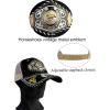 imageTOPACC Western Trucker Hat for Men Women Vintage Cowboy Country Hats Cute Baseball Cap for Western OutfitF Black