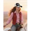 imageTOPACC Western Trucker Hat for Men Women Vintage Cowboy Country Hats Cute Baseball Cap for Western OutfitH Black