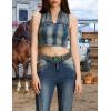 imageTOPACC Womens Mens Western Belt Cowboy Cowgirl Country Belt for Jeans Pants Rodeo OutfitD Brown