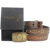 imageTOPACC Womens Mens Western Belt Cowboy Cowgirl Country Belt for Jeans Pants Rodeo OutfitE Brown