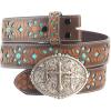 imageTOPACC Womens Mens Western Belt Cowboy Cowgirl Country Belt for Jeans Pants Rodeo OutfitF Brown