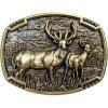 imageTOPACC Deer Belt Buckle Western Cowboy Belt Buckle 15 in Novelty Belt Buckle for Men Women CowgirlBronze
