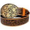 imageTOPACC Genuine Leather Western Belts for Womens Mens Cowboy Cowgirl Belts For Jeans Pants Rodeo OutfitGenuine Leather09