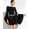 imageTOPACC Concho belts for Women Western Metal Cowgirl Boho Chain Belt for Dresses Jeans Country Concert OutfitBsilver