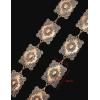 imageTOPACC Concho belts for Women Western Metal Cowgirl Boho Chain Belt for Dresses Jeans Country Concert OutfitCgold