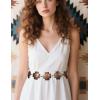 imageTOPACC Concho belts for Women Western Metal Cowgirl Boho Chain Belt for Dresses Jeans Country Concert OutfitDbronze