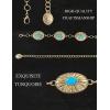 imageTOPACC Concho belts for Women Western Metal Cowgirl Boho Chain Belt for Dresses Jeans Country Concert OutfitDgold