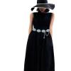 imageTOPACC Concho belts for Women Western Metal Cowgirl Boho Chain Belt for Dresses Jeans Country Concert OutfitEsilver