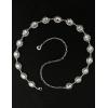 imageTOPACC Western Chain belt for Women Cowgirl Metal Concho Belt for Dresses Jeans Country Concert OutfitDsilver