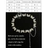 imageTOPACC Western Chain belt for Women Cowgirl Metal Concho Belt for Dresses Jeans Country Concert OutfitFsilver