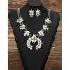 imageTOPACC Western Jewelry for Women White Turquoise Cowgirl Necklace with Boho Earings SetAWhiteTurquoise