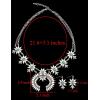 imageTOPACC Western Jewelry for Women White Turquoise Cowgirl Necklace with Boho Earings SetAWhiteTurquoise