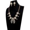 imageTOPACC Western Jewelry for Women White Turquoise Cowgirl Necklace with Boho Earings SetBWhite