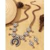 imageTOPACC Western Jewelry for Women White Turquoise Cowgirl Necklace with Boho Earings SetBWhite