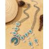 imageTOPACC Western Jewelry for Women White Turquoise Cowgirl Necklace with Boho Earings SetBWhiteTurquoise
