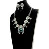 imageTOPACC Western Jewelry for Women White Turquoise Cowgirl Necklace with Boho Earings SetBWhiteTurquoise